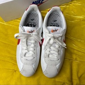 Nike Classic Cortez in White, Red, and Blue